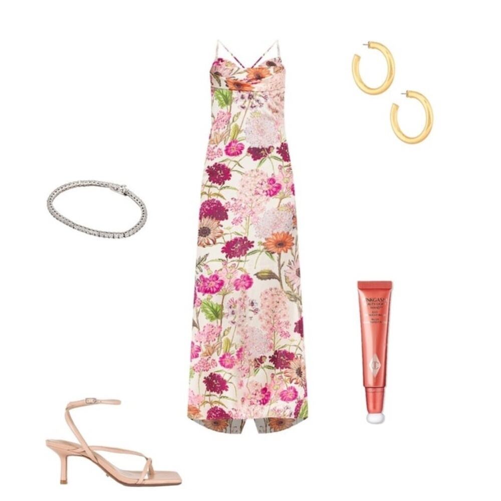 Katie May Tara Gown in Pink Daisy - Picture 6 of 12